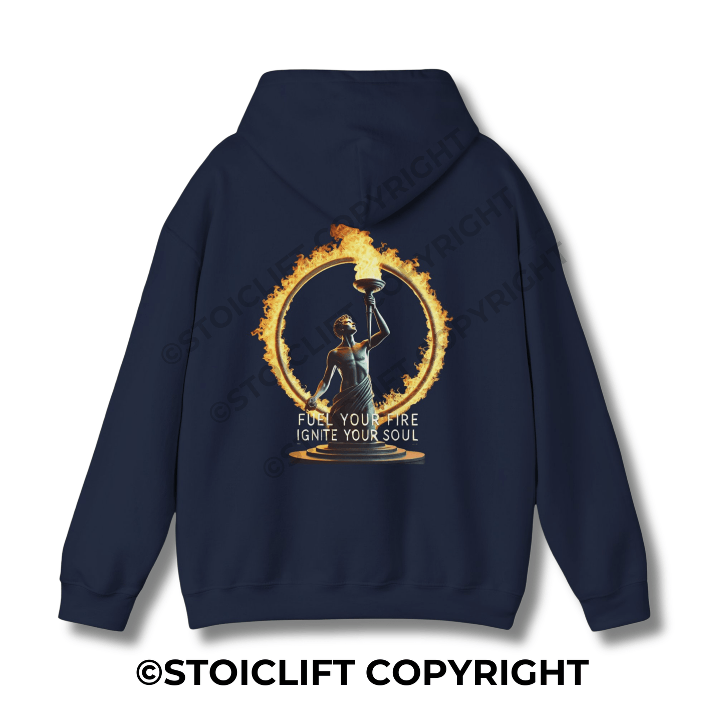StoicLift Heavy Blend Hoodie - "Fuel your fire, ignite your soul."
