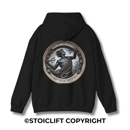 StoicLift Heavy Blend Hoodie - "Break the chains, claim your destiny."