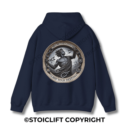 StoicLift Heavy Blend Hoodie - "Break the chains, claim your destiny."