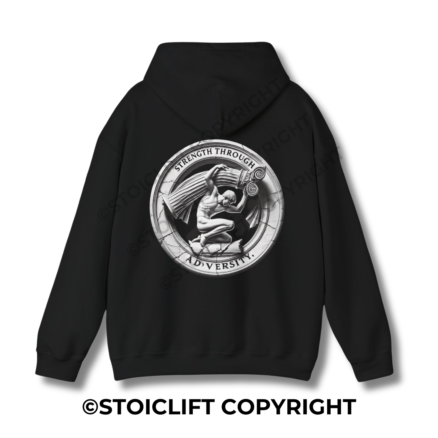 StoicLift Heavy Blend Hoodie - "Strength through adversity."