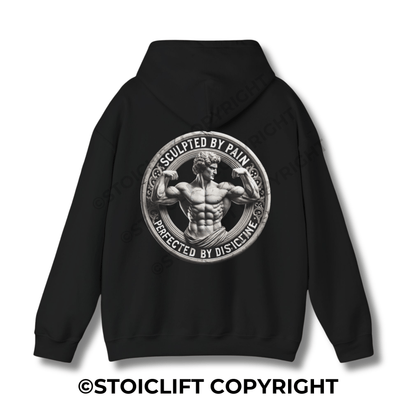 StoicLift Heavy Blend Hoodie - "Sculpted by pain, perfected by discipline."