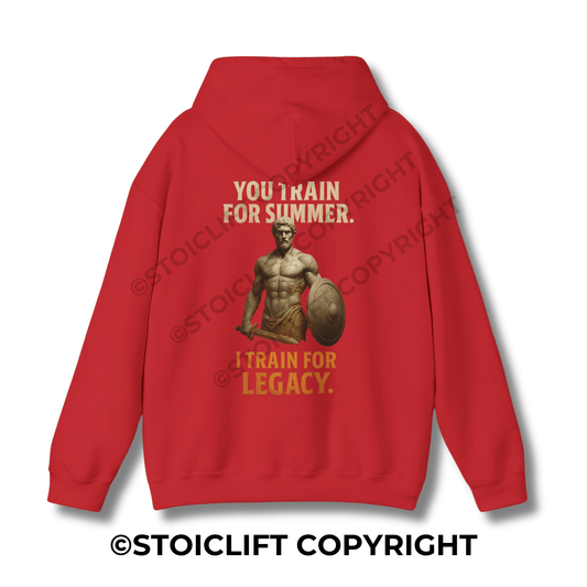 StoicLift Heavy Blend Hoodie - "You train for summer, I train for legacy."