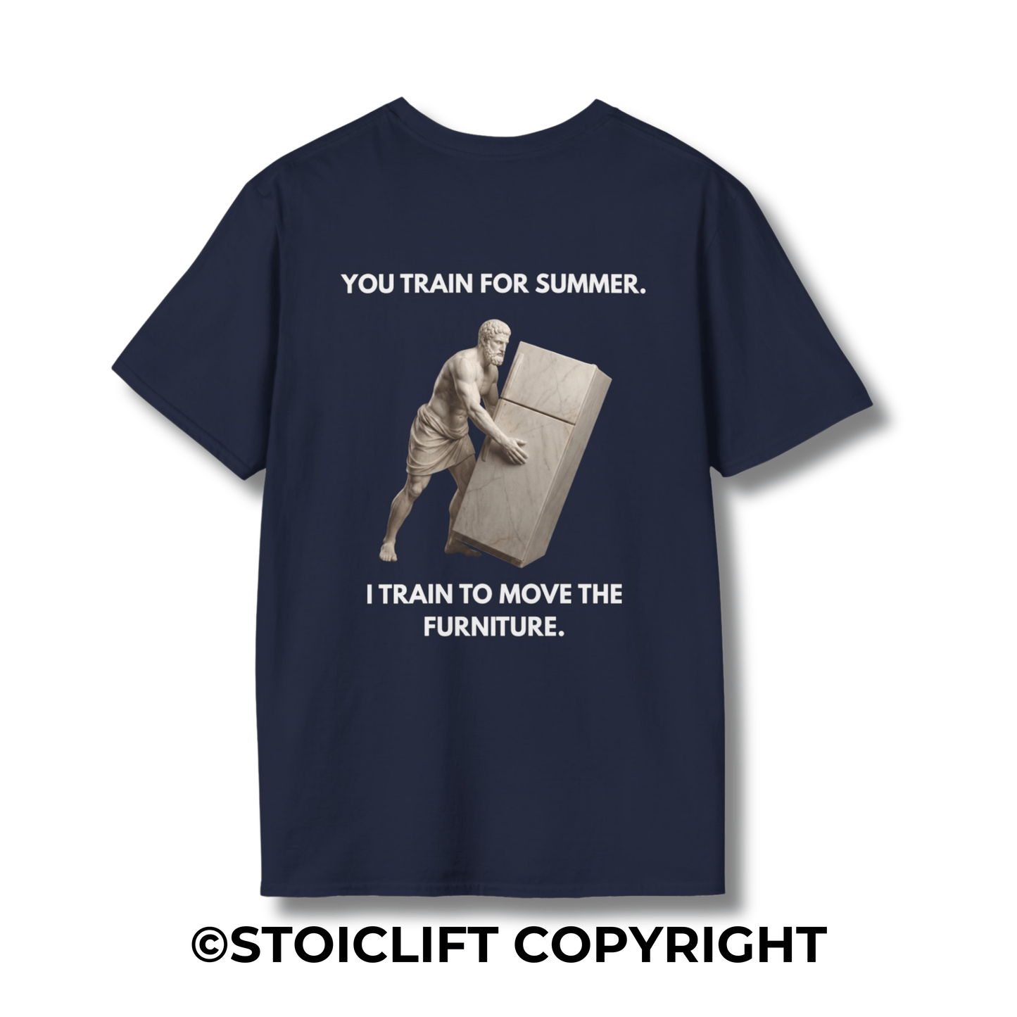 "I TRAIN TO MOVE THE FURNITURE." – T-Shirt