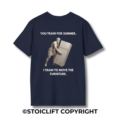 "I TRAIN TO MOVE THE FURNITURE." – T-Shirt