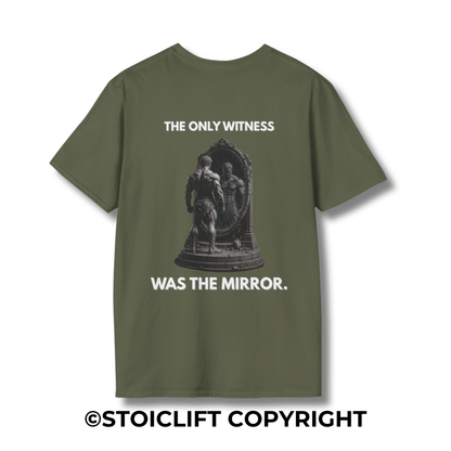 "THE ONLY WITNESS WAS THE MIRROR." - Regular Fit Tee