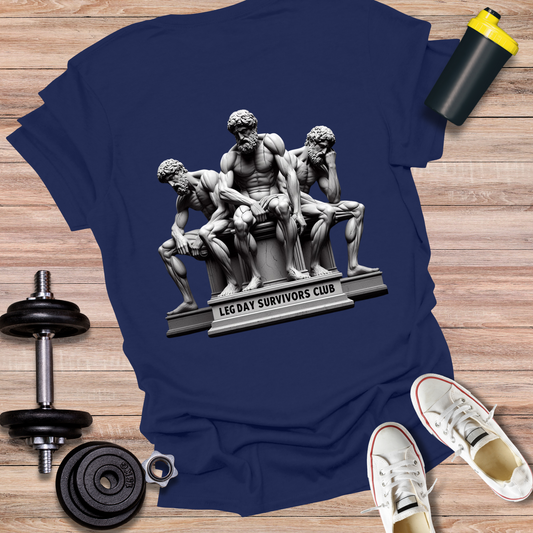 StoicLift Unisex Softstyle T-Shirt – "Leg day survivors club."