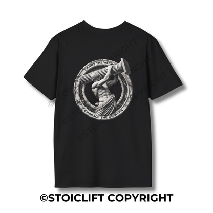 StoicLift Unisex Softstyle T-Shirt – "Carry the weight, embrace the growth."