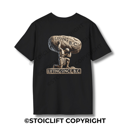 StoicLift Unisex Softstyle T-Shirt – "Lifting since B.C."