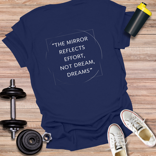StoicLift Unisex Softstyle T-Shirt – "The mirror reflects effort, not dream, dreams."