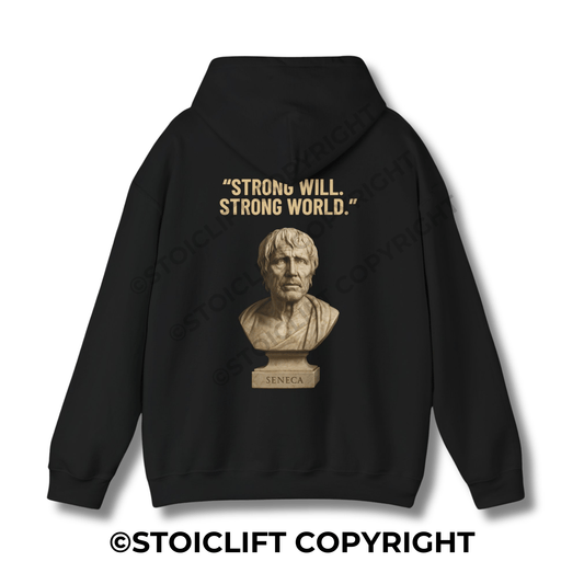 StoicLift Heavy Blend Hoodie - "Strong will. Strong world."