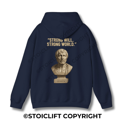 StoicLift Heavy Blend Hoodie - "Strong will. Strong world."