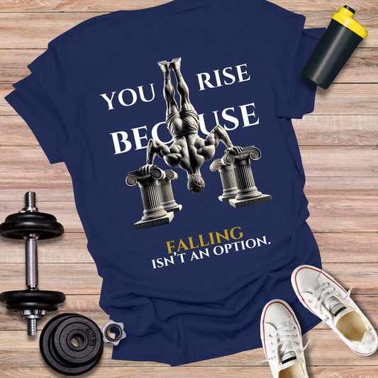 StoicLift Unisex Softstyle T-Shirt – "You rise because falling isn’t an option."