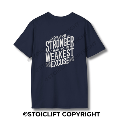 StoicLift Unisex Softstyle T-Shirt – "You are stronger than your weakest excuse."