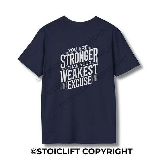 StoicLift Unisex Softstyle T-Shirt – "You are stronger than your weakest excuse."
