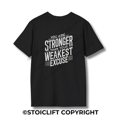StoicLift Unisex Softstyle T-Shirt – "You are stronger than your weakest excuse."