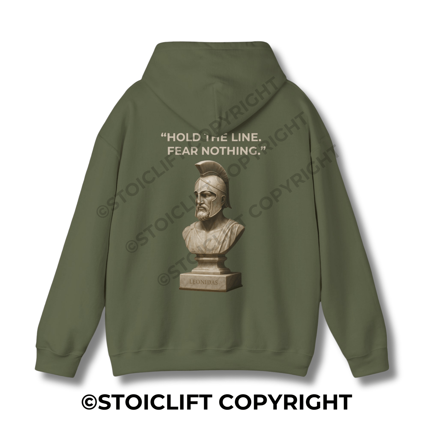 StoicLift Heavy Blend Hoodie - "Hold the line, fear nothing."