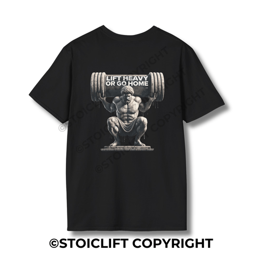 StoicLift Unisex Softstyle T-Shirt – "Lift heavy or go home."