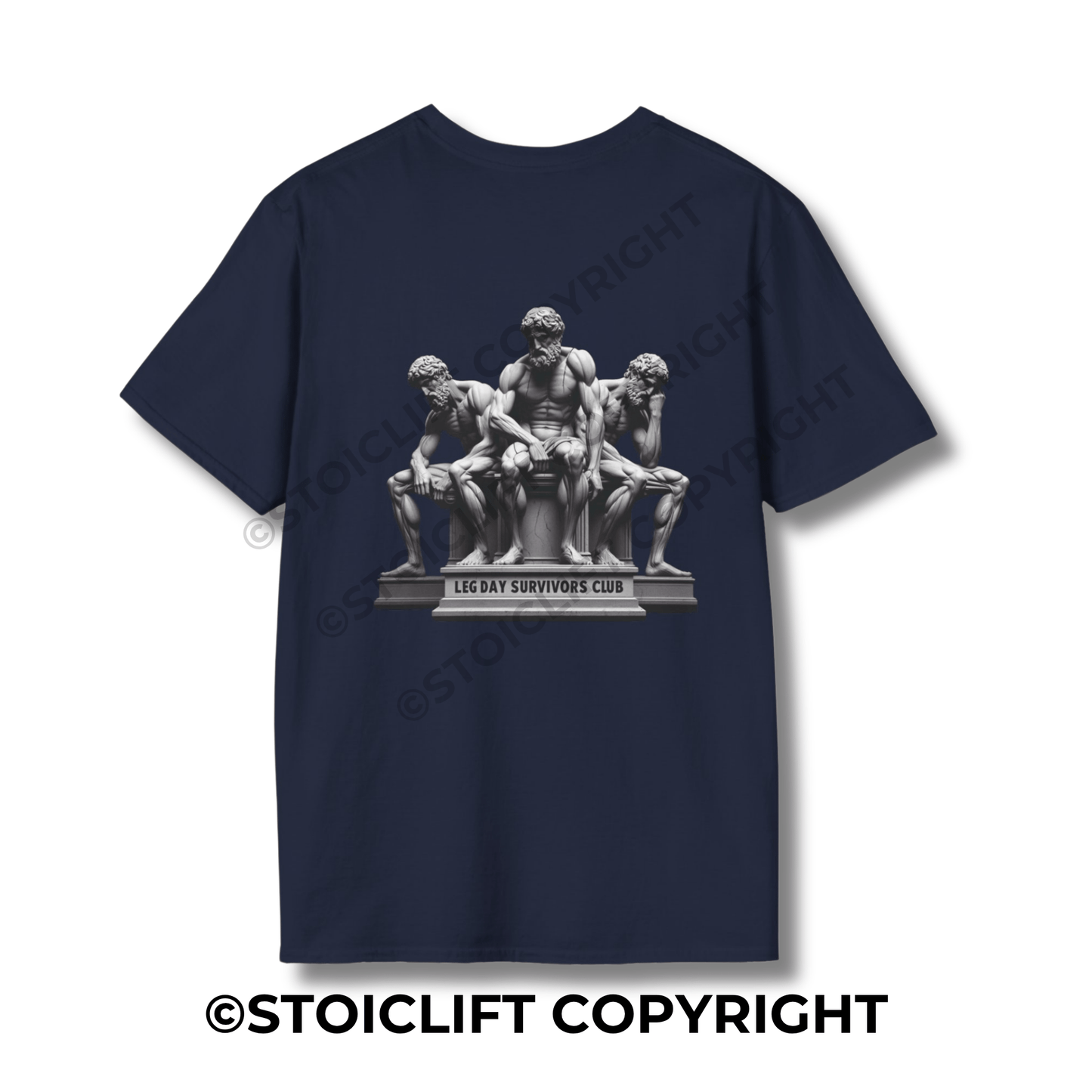 StoicLift Unisex Softstyle T-Shirt – "Leg day survivors club."