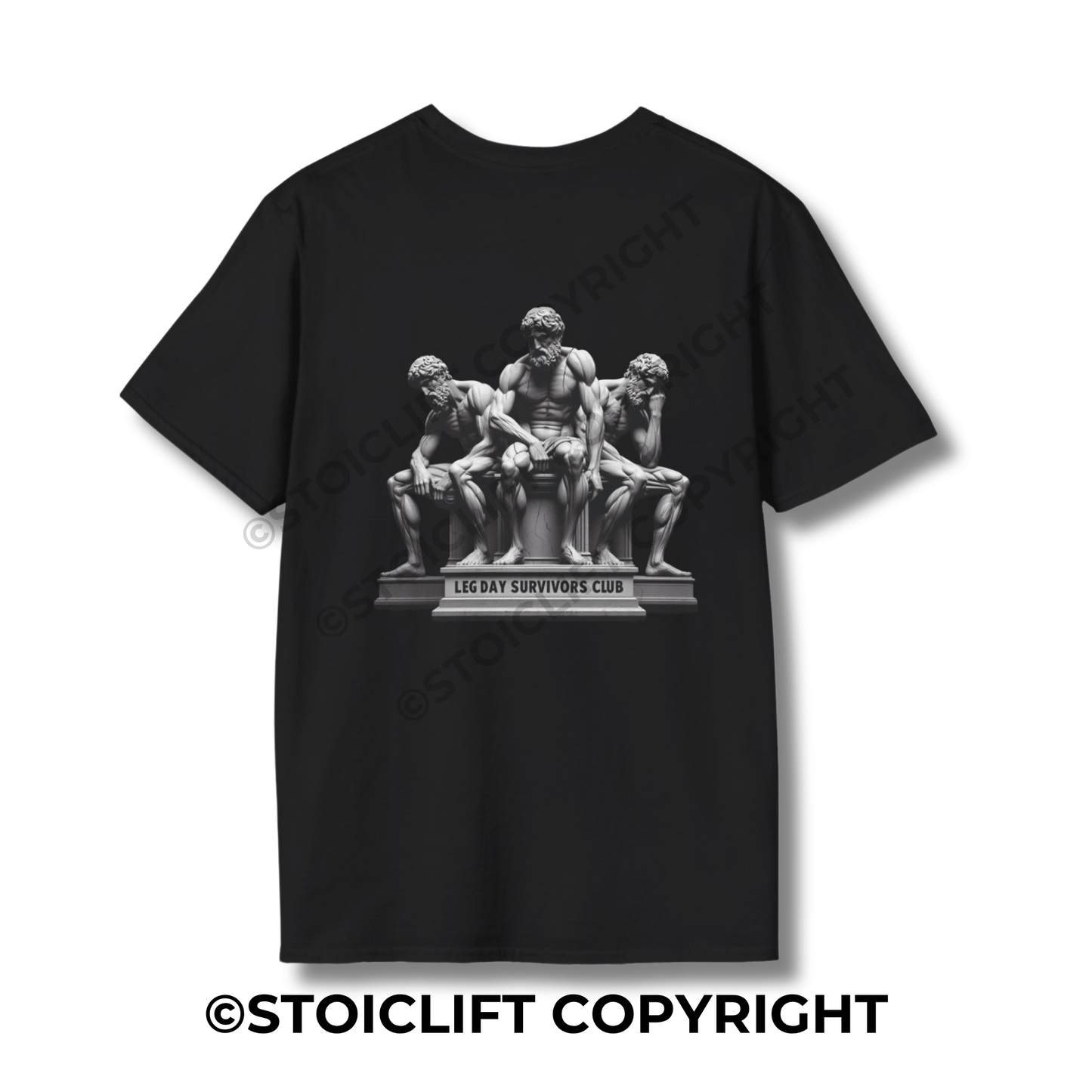 StoicLift Unisex Softstyle T-Shirt – "Leg day survivors club."