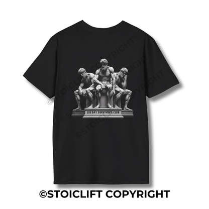 StoicLift Unisex Softstyle T-Shirt – "Leg day survivors club."