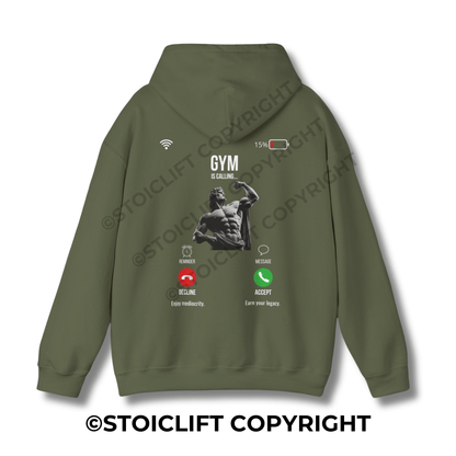StoicLift Heavy Blend Hoodie - "Gym is calling..."