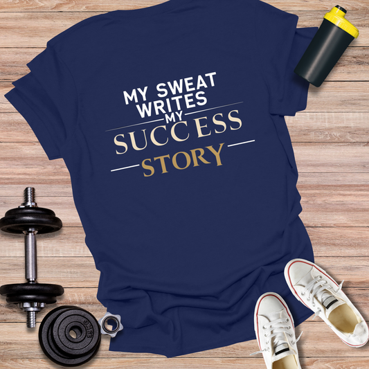 StoicLift Unisex Softstyle T-Shirt – "My sweat writes my success story."
