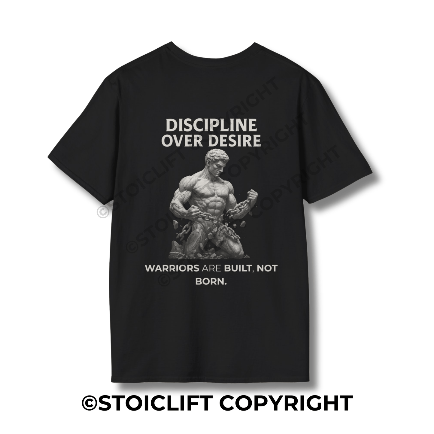 StoicLift Unisex Softstyle T-Shirt – "Discipline over desire."