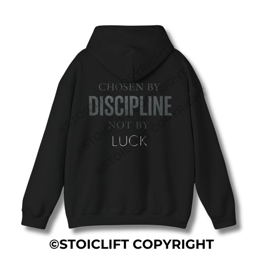 StoicLift Heavy Blend Hoodie - "Chosen by discipline, not by luck."