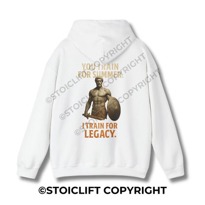 StoicLift Heavy Blend Hoodie - "You train for summer, I train for legacy."
