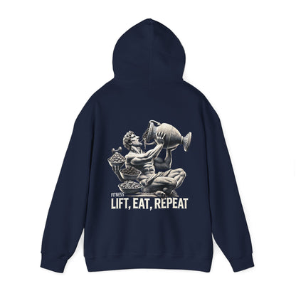 StoicLift Heavy Blend Hoodie - "Lift, Eat, Repeat."