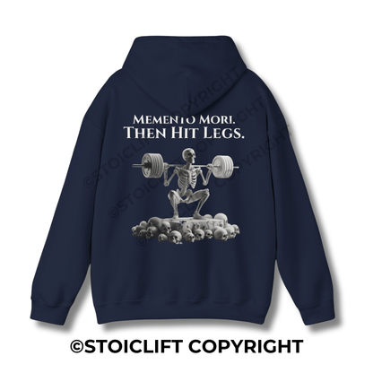 StoicLift Heavy Blend Hoodie - "Memento mori, then hit legs."