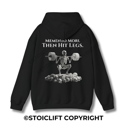 StoicLift Heavy Blend Hoodie - "Memento mori, then hit legs."
