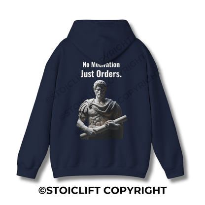 StoicLift Heavy Blend Hoodie - "No motivation, just orders."