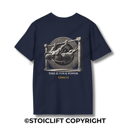 StoicLift Unisex Softstyle T-Shirt – "This is your power. Own it."