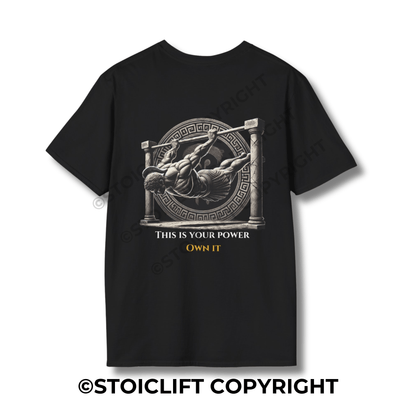StoicLift Unisex Softstyle T-Shirt – "This is your power. Own it."