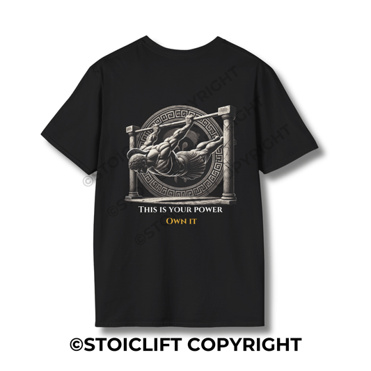 StoicLift Unisex Softstyle T-Shirt – "This is your power. Own it."