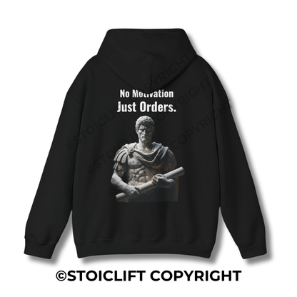 StoicLift Heavy Blend Hoodie - "No motivation, just orders."