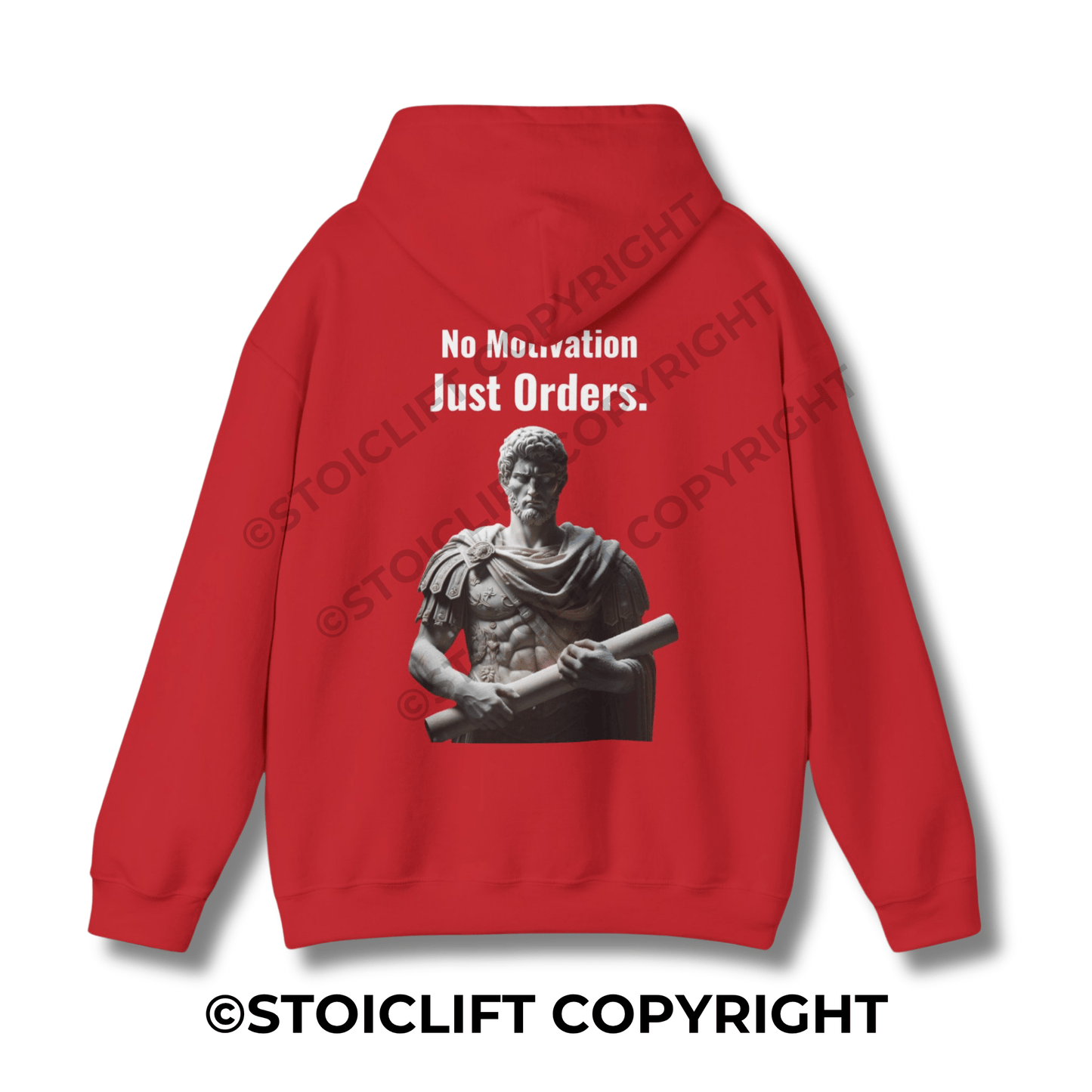 StoicLift Heavy Blend Hoodie - "No motivation, just orders."