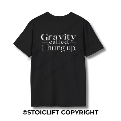 StoicLift Unisex Softstyle T-Shirt – "Gravity called, I hung up."