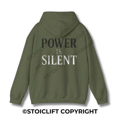 StoicLift Heavy Blend Hoodie - "Power is silent."