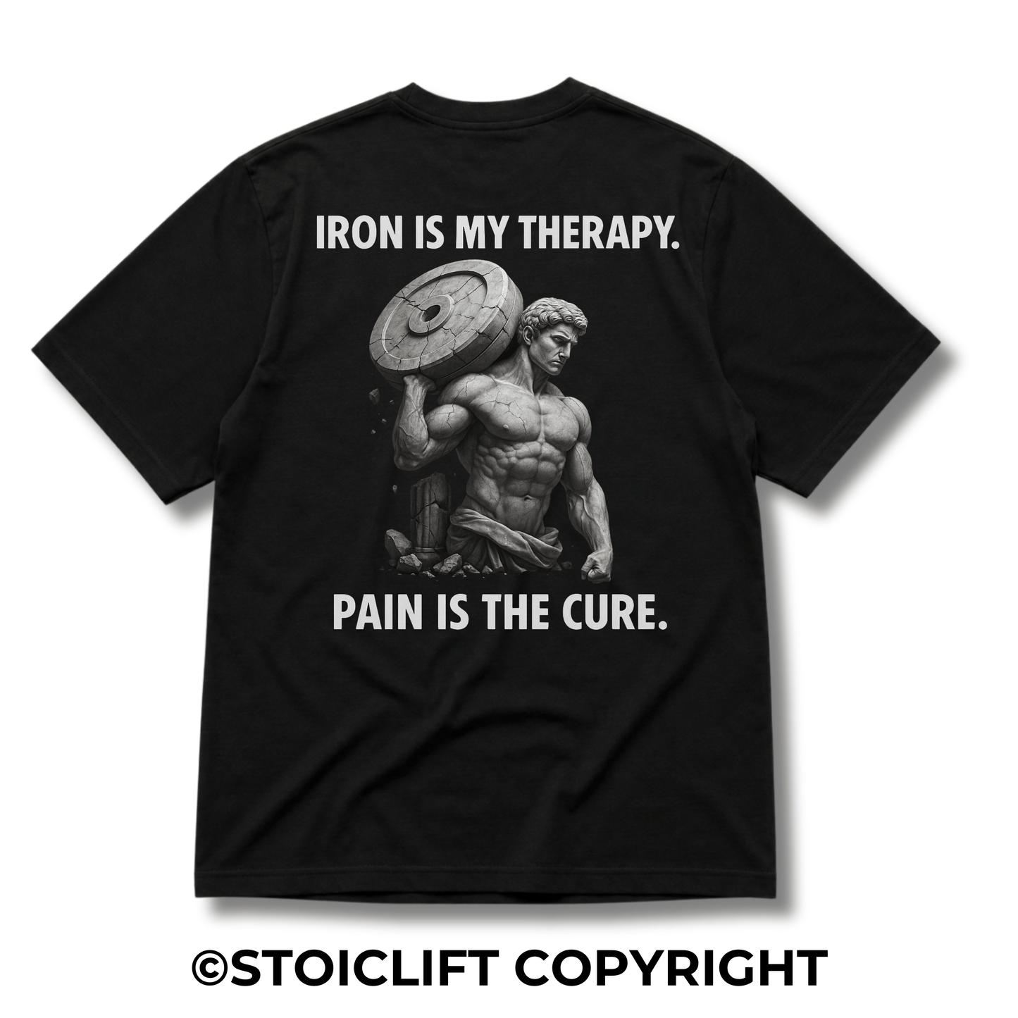 "Iron is my therapy..." - Heavyweight Oversized Tee