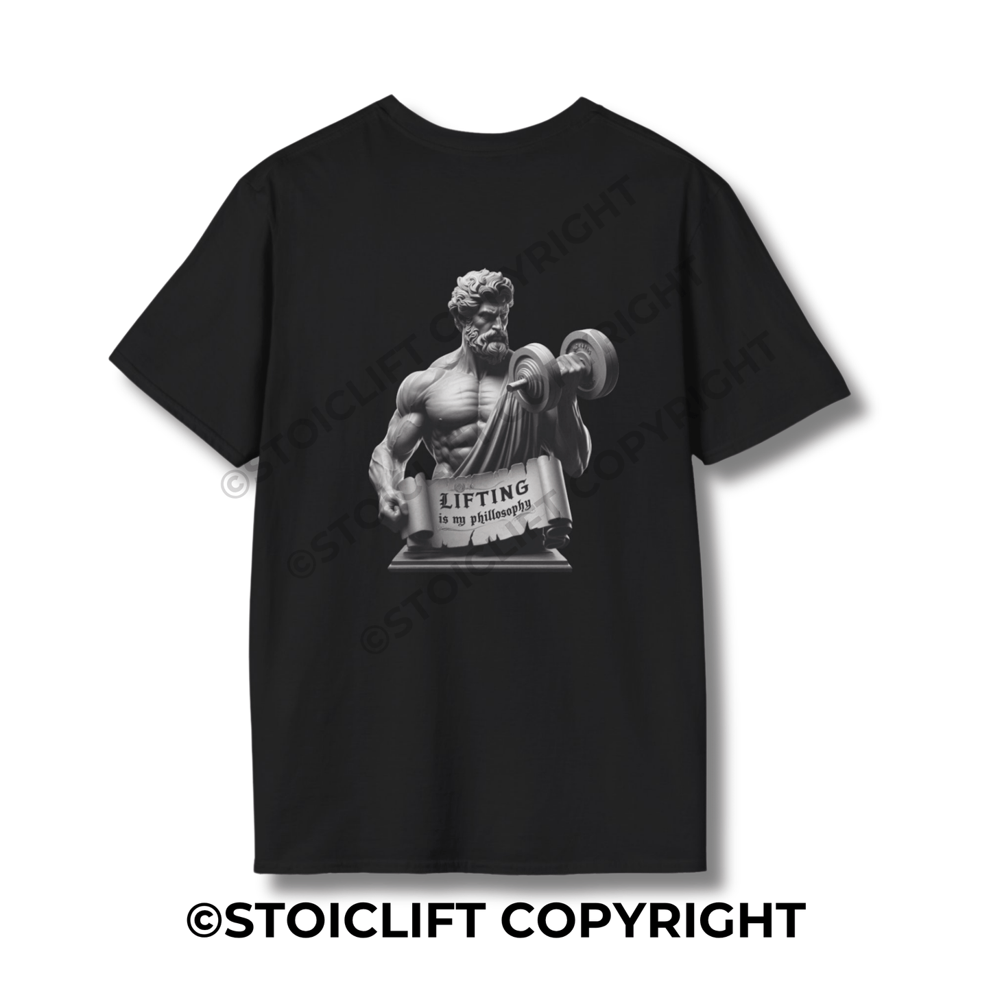 StoicLift Unisex Softstyle T-Shirt – "Lifting is my philosophy."