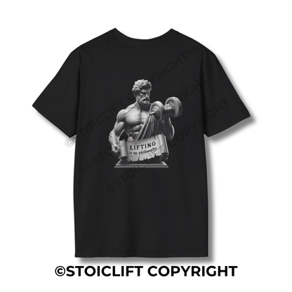 StoicLift Unisex Softstyle T-Shirt – "Lifting is my philosophy."