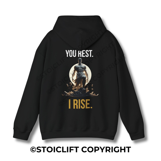 StoicLift Heavy Blend Hoodie - "You rest, I rise."