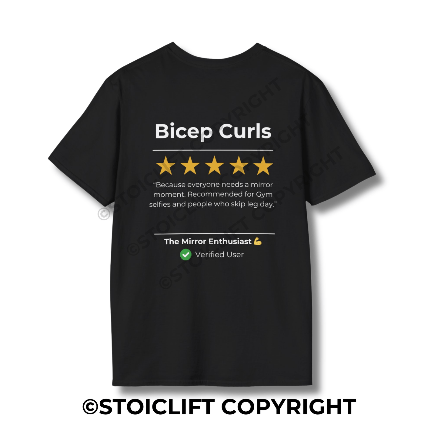StoicLift Unisex Softstyle T-Shirt – "Bicep Curls"