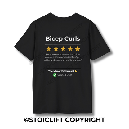 StoicLift Unisex Softstyle T-Shirt – "Bicep Curls"