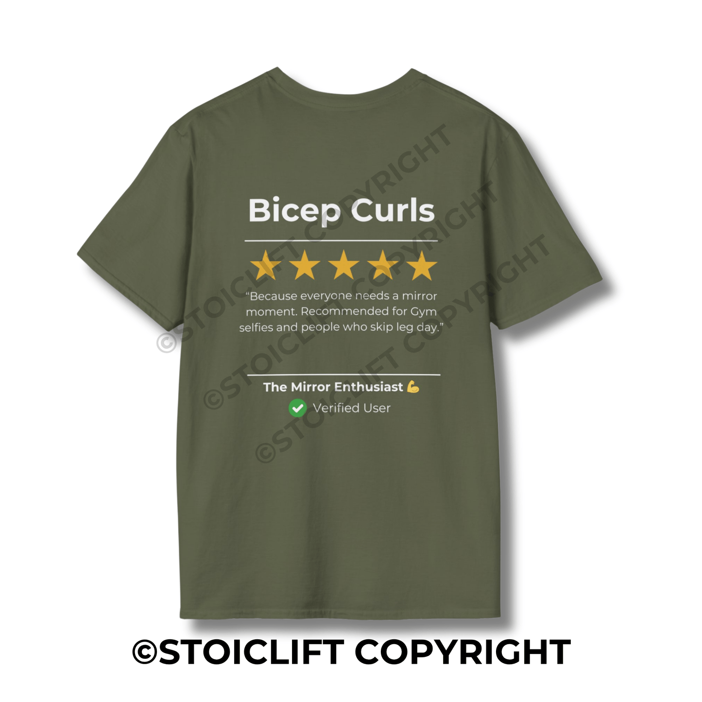 StoicLift Unisex Softstyle T-Shirt – "Bicep Curls"