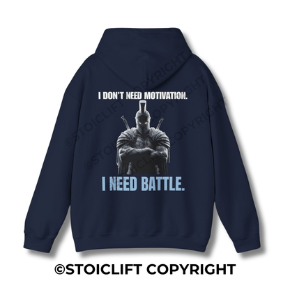 StoicLift Heavy Blend Hoodie - "I DON’T NEED MOTIVATION."