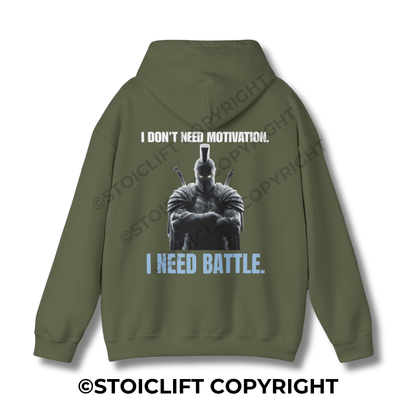StoicLift Heavy Blend Hoodie - "I DON’T NEED MOTIVATION."