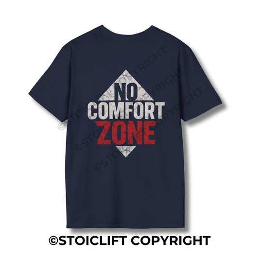 StoicLift Unisex Softstyle T-Shirt – "No comfort zone"